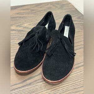 Matt Bernson Black Suede Slip-Ons